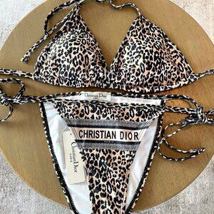 Dior Orange and White Women’s bikini